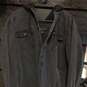 Men's No Boundaries Black Jean Jacket Size Large.